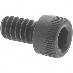 Holo-Krome - #6-32 UNC Hex Socket Drive, Socket Cap Screw - Alloy Steel, Black Oxide Finish, Fully Threaded, 1/4" Length Under Head - Apex Tool & Supply