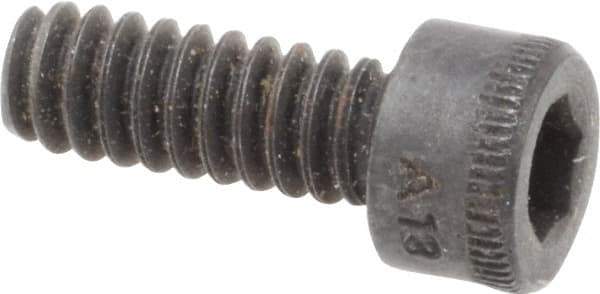 Holo-Krome - #6-32 UNC Hex Socket Drive, Socket Cap Screw - Alloy Steel, Black Oxide Finish, Fully Threaded, 3/8" Length Under Head - Apex Tool & Supply