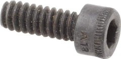 Holo-Krome - #6-32 UNC Hex Socket Drive, Socket Cap Screw - Alloy Steel, Black Oxide Finish, Fully Threaded, 3/8" Length Under Head - Apex Tool & Supply