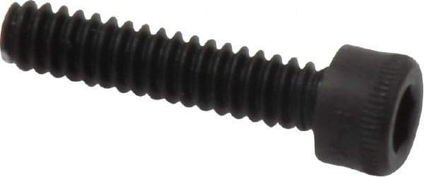 Holo-Krome - #6-32 UNC Hex Socket Drive, Socket Cap Screw - Alloy Steel, Black Oxide Finish, Fully Threaded, 5/8" Length Under Head - Apex Tool & Supply