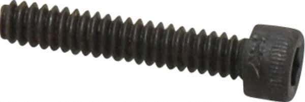 Holo-Krome - #6-32 UNC Hex Socket Drive, Socket Cap Screw - Alloy Steel, Black Oxide Finish, Fully Threaded, 3/4" Length Under Head - Apex Tool & Supply