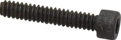 Holo-Krome - #6-32 UNC Hex Socket Drive, Socket Cap Screw - Alloy Steel, Black Oxide Finish, Fully Threaded, 3/4" Length Under Head - Apex Tool & Supply