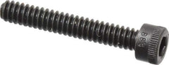 Holo-Krome - #6-32 UNC Hex Socket Drive, Socket Cap Screw - Alloy Steel, Black Oxide Finish, Fully Threaded, 7/8" Length Under Head - Apex Tool & Supply