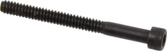 Holo-Krome - #6-32 UNC Hex Socket Drive, Socket Cap Screw - Alloy Steel, Black Oxide Finish, Partially Threaded, 1-1/2" Length Under Head - Apex Tool & Supply