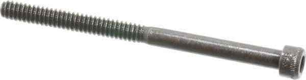 Holo-Krome - #6-32 UNC Hex Socket Drive, Socket Cap Screw - Alloy Steel, Black Oxide Finish, Partially Threaded, 2" Length Under Head - Apex Tool & Supply