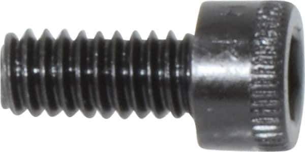 Holo-Krome - #8-32 UNC Hex Socket Drive, Socket Cap Screw - Alloy Steel, Black Oxide Finish, Fully Threaded, 3/8" Length Under Head - Apex Tool & Supply