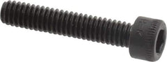 Holo-Krome - #8-32 UNC Hex Socket Drive, Socket Cap Screw - Alloy Steel, Black Oxide Finish, Fully Threaded, 7/8" Length Under Head - Apex Tool & Supply