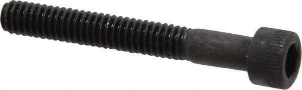 Holo-Krome - #8-32 UNC Hex Socket Drive, Socket Cap Screw - Alloy Steel, Black Oxide Finish, Partially Threaded, 1-1/4" Length Under Head - Apex Tool & Supply