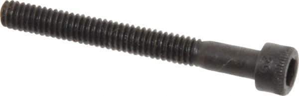 Holo-Krome - #8-32 UNC Hex Socket Drive, Socket Cap Screw - Alloy Steel, Black Oxide Finish, Partially Threaded, 1-1/2" Length Under Head - Apex Tool & Supply