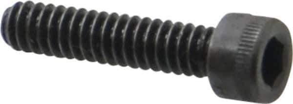 Holo-Krome - #10-24 UNC Hex Socket Drive, Socket Cap Screw - Alloy Steel, Black Oxide Finish, Fully Threaded, 7/8" Length Under Head - Apex Tool & Supply