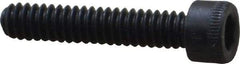 Holo-Krome - #10-24 UNC Hex Socket Drive, Socket Cap Screw - Alloy Steel, Black Oxide Finish, Fully Threaded, 1" Length Under Head - Apex Tool & Supply