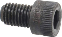 Holo-Krome - 1/4-28 UNF Hex Socket Drive, Socket Cap Screw - Alloy Steel, Black Oxide Finish, Fully Threaded, 3/8" Length Under Head - Apex Tool & Supply