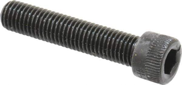 Holo-Krome - 1/4-28 UNF Hex Socket Drive, Socket Cap Screw - Alloy Steel, Black Oxide Finish, Fully Threaded, 1-1/4" Length Under Head - Apex Tool & Supply