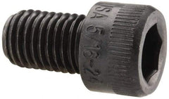 Holo-Krome - 5/16-24 UNF Hex Socket Drive, Socket Cap Screw - Alloy Steel, Black Oxide Finish, Fully Threaded, 1/2" Length Under Head - Apex Tool & Supply