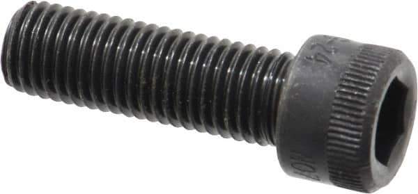 Holo-Krome - 5/16-24 UNF Hex Socket Drive, Socket Cap Screw - Alloy Steel, Black Oxide Finish, Fully Threaded, 1" Length Under Head - Apex Tool & Supply