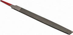 Simonds File - 6" Long, Second Cut, Mill American-Pattern File - Single Cut, Tang - Apex Tool & Supply