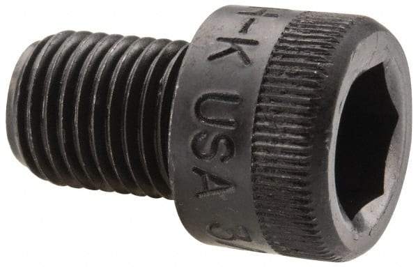 Holo-Krome - 3/8-24 UNF Hex Socket Drive, Socket Cap Screw - Alloy Steel, Black Oxide Finish, Fully Threaded, 1/2" Length Under Head - Apex Tool & Supply