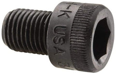 Holo-Krome - 3/8-24 UNF Hex Socket Drive, Socket Cap Screw - Alloy Steel, Black Oxide Finish, Fully Threaded, 1/2" Length Under Head - Apex Tool & Supply
