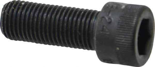 Holo-Krome - 3/8-24 UNF Hex Socket Drive, Socket Cap Screw - Alloy Steel, Black Oxide Finish, Fully Threaded, 1" Length Under Head - Apex Tool & Supply