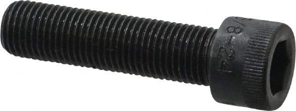 Holo-Krome - 3/8-24 UNF Hex Socket Drive, Socket Cap Screw - Alloy Steel, Black Oxide Finish, Fully Threaded, 1-1/2" Length Under Head - Apex Tool & Supply