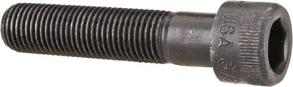 Holo-Krome - 3/8-24 UNF Hex Socket Drive, Socket Cap Screw - Alloy Steel, Black Oxide Finish, Partially Threaded, 1-3/4" Length Under Head - Apex Tool & Supply