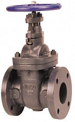 NIBCO - 10" Pipe, Class 125, Flanged Iron Solid Wedge Stem Gate Valve with Iron Trim - 200 WOG, 125 WSP, Bolted Bonnet - Apex Tool & Supply