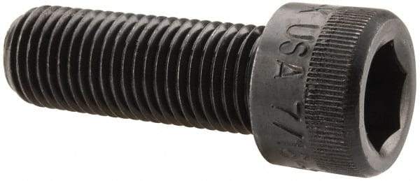 Holo-Krome - 7/16-20 UNF Hex Socket Drive, Socket Cap Screw - Alloy Steel, Black Oxide Finish, Fully Threaded, 1-1/4" Length Under Head - Apex Tool & Supply
