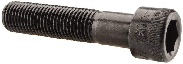 Holo-Krome - 7/16-20 UNF Hex Socket Drive, Socket Cap Screw - Alloy Steel, Black Oxide Finish, Partially Threaded, 2" Length Under Head - Apex Tool & Supply