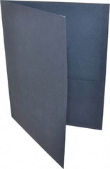 UNIVERSAL - 11" Long x 8-1/2" Wide Leatherette Two-Pocket Portfolios - Dark Blue - Apex Tool & Supply