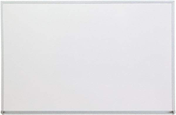 UNIVERSAL - 24" High x 36" Wide Melamine Dry Erase Board with 3/4" Rail - Aluminum, 5/8" Deep - Apex Tool & Supply