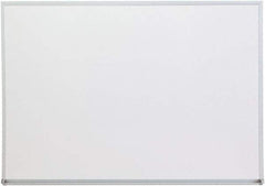 UNIVERSAL - 36" High x 48" Wide Melamine Dry Erase Board with 3/4" Rail - Aluminum, 5/8" Deep - Apex Tool & Supply