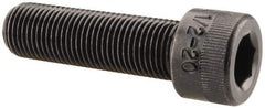 Holo-Krome - 1/2-20 UNF Hex Socket Drive, Socket Cap Screw - Alloy Steel, Black Oxide Finish, Fully Threaded, 1-3/4" Length Under Head - Apex Tool & Supply