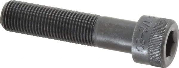 Holo-Krome - 1/2-20 UNF Hex Socket Drive, Socket Cap Screw - Alloy Steel, Black Oxide Finish, Partially Threaded, 2-1/4" Length Under Head - Apex Tool & Supply