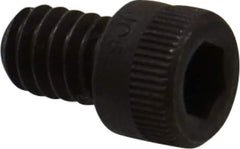 Holo-Krome - 1/4-20 UNC Hex Socket Drive, Socket Cap Screw - Alloy Steel, Black Oxide Finish, Fully Threaded, 3/8" Length Under Head - Apex Tool & Supply