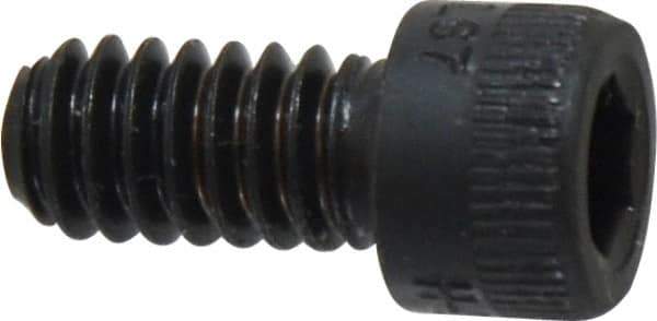 Holo-Krome - 1/4-20 UNC Hex Socket Drive, Socket Cap Screw - Alloy Steel, Black Oxide Finish, Fully Threaded, 1/2" Length Under Head - Apex Tool & Supply