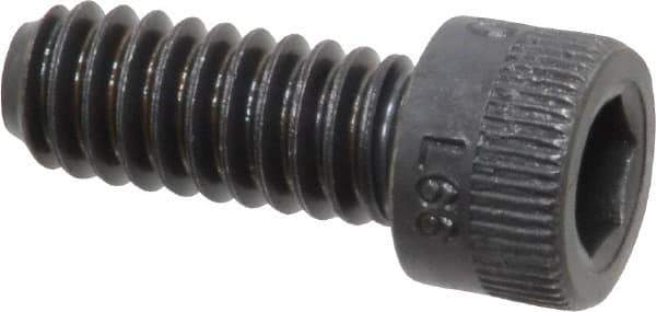 Holo-Krome - 1/4-20 UNC Hex Socket Drive, Socket Cap Screw - Alloy Steel, Black Oxide Finish, Fully Threaded, 5/8" Length Under Head - Apex Tool & Supply