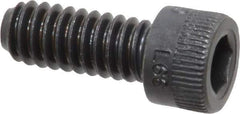 Holo-Krome - 1/4-20 UNC Hex Socket Drive, Socket Cap Screw - Alloy Steel, Black Oxide Finish, Fully Threaded, 5/8" Length Under Head - Apex Tool & Supply