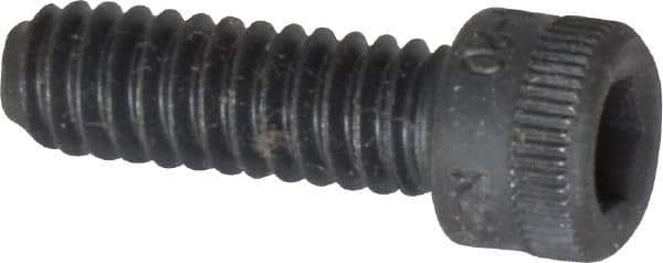 Holo-Krome - 1/4-20 UNC Hex Socket Drive, Socket Cap Screw - Alloy Steel, Black Oxide Finish, Fully Threaded, 3/4" Length Under Head - Apex Tool & Supply