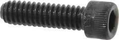 Holo-Krome - 1/4-20 UNC Hex Socket Drive, Socket Cap Screw - Alloy Steel, Black Oxide Finish, Fully Threaded, 7/8" Length Under Head - Apex Tool & Supply