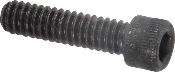 Holo-Krome - 1/4-20 UNC Hex Socket Drive, Socket Cap Screw - Alloy Steel, Black Oxide Finish, Fully Threaded, 1" Length Under Head - Apex Tool & Supply