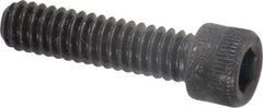 Holo-Krome - 1/4-20 UNC Hex Socket Drive, Socket Cap Screw - Alloy Steel, Black Oxide Finish, Fully Threaded, 1" Length Under Head - Apex Tool & Supply