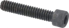Holo-Krome - 1/4-20 UNC Hex Socket Drive, Socket Cap Screw - Alloy Steel, Black Oxide Finish, Fully Threaded, 1-1/4" Length Under Head - Apex Tool & Supply