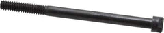 Holo-Krome - 1/4-20 UNC Hex Socket Drive, Socket Cap Screw - Alloy Steel, Black Oxide Finish, Partially Threaded, 3-1/2" Length Under Head - Apex Tool & Supply