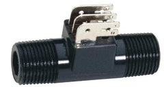 Gems Sensors - 200 psi, Nylon Housing, Turbine Flow Rate Sensor - 0.26 to 2.6 Flow Set Point, 0.26 to 2.6 GPM - Apex Tool & Supply