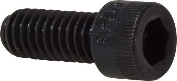 Holo-Krome - 5/16-18 UNC Hex Socket Drive, Socket Cap Screw - Alloy Steel, Black Oxide Finish, Fully Threaded, 3/4" Length Under Head - Apex Tool & Supply