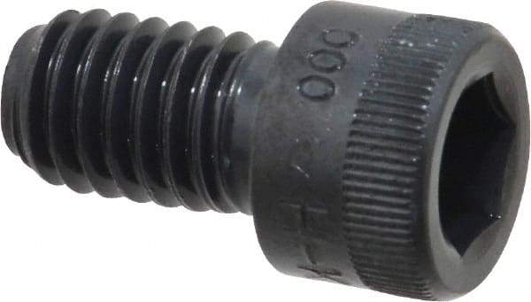 Holo-Krome - 3/8-16 UNC Hex Socket Drive, Socket Cap Screw - Alloy Steel, Black Oxide Finish, Fully Threaded, 5/8" Length Under Head - Apex Tool & Supply