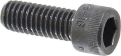 Holo-Krome - 3/8-16 UNC Hex Socket Drive, Socket Cap Screw - Alloy Steel, Black Oxide Finish, Fully Threaded, 1" Length Under Head - Apex Tool & Supply