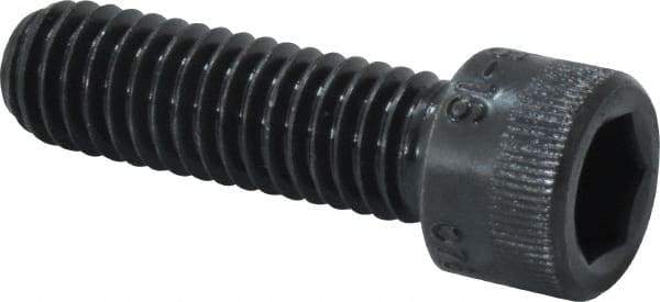 Holo-Krome - 3/8-16 UNC Hex Socket Drive, Socket Cap Screw - Alloy Steel, Black Oxide Finish, Fully Threaded, 1-1/4" Length Under Head - Apex Tool & Supply