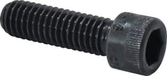Holo-Krome - 3/8-16 UNC Hex Socket Drive, Socket Cap Screw - Alloy Steel, Black Oxide Finish, Fully Threaded, 1-1/4" Length Under Head - Apex Tool & Supply