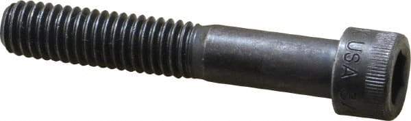 Holo-Krome - 3/8-16 UNC Hex Socket Drive, Socket Cap Screw - Alloy Steel, Black Oxide Finish, Partially Threaded, 2-1/4" Length Under Head - Apex Tool & Supply